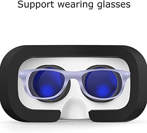 Filmler ve Oyunlar için HAOSIZHEYU Sanal Gerçeklik Kulaklığı，3D Akıllı Oyun Sanal Gerçeklik Gözlükleri Görsel-İşitsel Hepsi bir