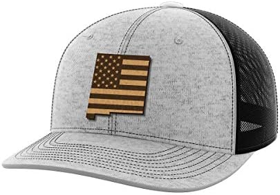 New Mexico Birleşik Deri Yama Şapka
