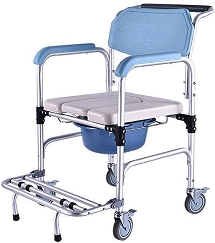 İREANJ Banyo Sandalyesi Banyo Sandalyesi, Duş Sandalyesi, Mobil Tekerlekli Sandalye Arkalığı, Tuvalet, Tekerlekli Sandalye, Yastıklı