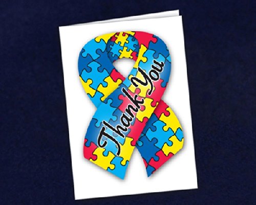 Küçük Asperger Otizm Şeridi Teşekkür Kartları (12 Kart)