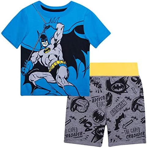 DC Comics baby-boys Batman Grafik Kısa Kollu Tişört ve Şort Salon Takımı