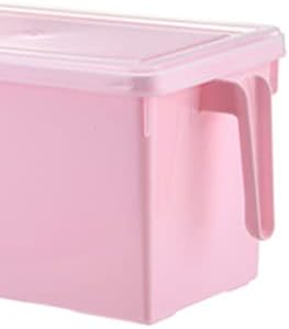 PDGJG Çekmece Tipi Buzdolabı Taze tutma Kutusu Plastik Dikdörtgen Sebze Saklama kutusu, gıda Saklama kutusu Kolu ve Kapaklı