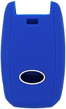 SEGADEN Silikon Kapak Koruyucu Kılıf Tutucu Cilt Ceket ile Uyumlu KIA 4 Düğme Akıllı Uzaktan Anahtar Fob CV2155 Derin Mavi