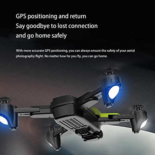 Yetişkinler için Kameralı Dronlar 6k, Dört Eksenli İHA için GPS Optik Akış Konumlandırma, 20 Dakikalık Uçuş için Ses ve Hareket