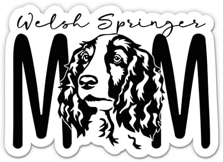 Galce Springer Anne Sticker -5 laptop etiketi - Su Geçirmez Vinil için Araba, Telefon, Su Şişesi-Galce Springer Köpek Çıkartması
