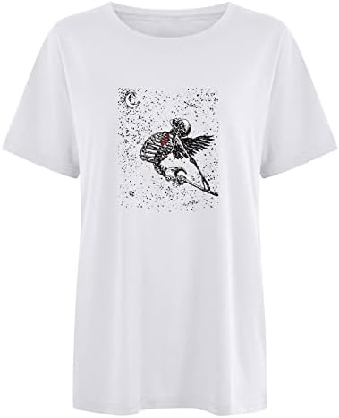 2022 için Mens T Shirt,Damla Omuz Tee Gömlek Romantik İskelet Baskı Rahat Fsahion Komik Bluz Sevgililer Günü Hediyeleri