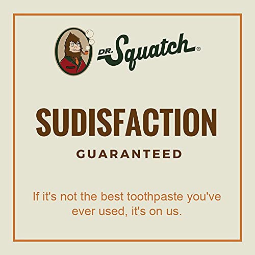 Dr. Squatch Sabah Diş Beyazlatma Diş Macunu-Flouride Ücretsiz Doğal Diş Macunu-Narenciye Nane Diş Macunu (4.7 oz tüp)