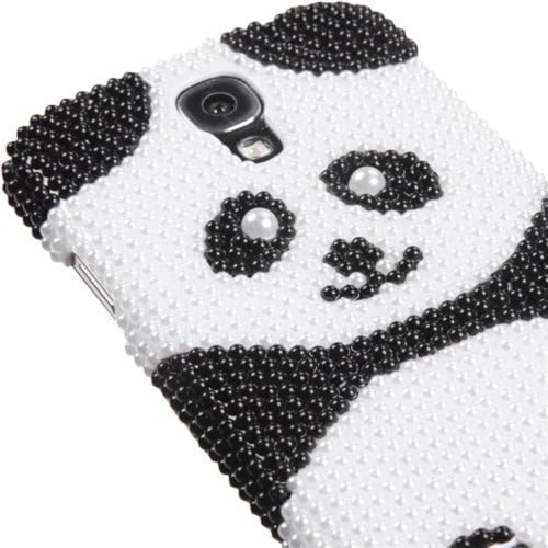 MyBat Samsung Galaxy S 4 İnci Diamante Arka Koruyucu Kapak - Perakende Ambalaj - Oynak Panda