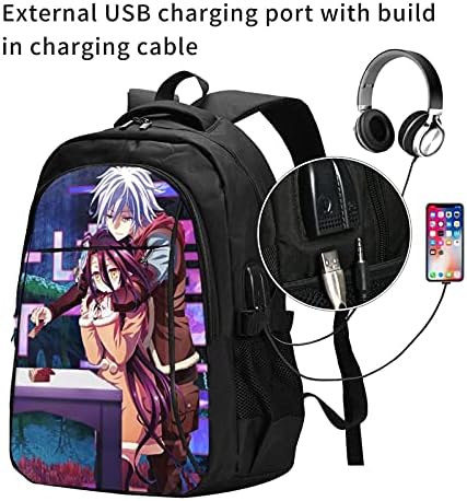 Hayır Oyun No Yaşam Sora Shiro Anime sırt çantası erkekler ve kadınlar açık seyahat eğlence sırt çantası