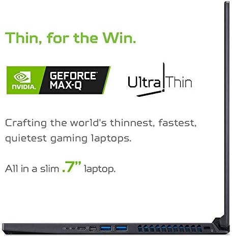 Acer Predator Triton 500 İnce ve Hafif Oyun Dizüstü Bilgisayarı, Intel Core i7-9750H, GeForce RTX 2070 Max-Q, 15.6 Full HD 144Hz