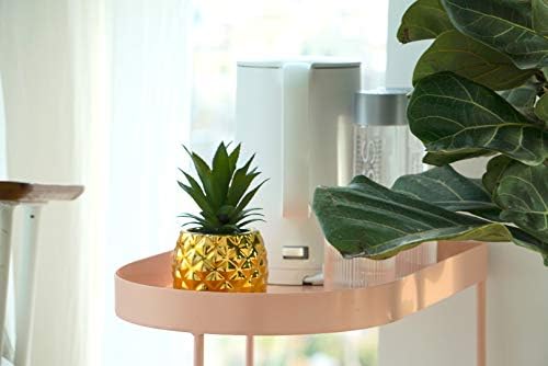 Altın Ananas Ananas Saksı Yapay Succulents Sahte Bitkiler Ev Ofis Masa Dekorasyon (Altın)