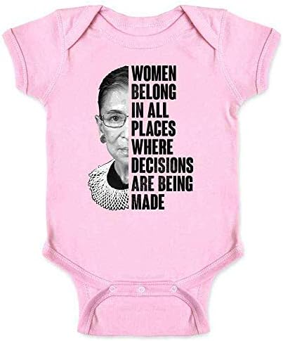 Pop Konuları Ruth Bader Ginsburg Kadınlar Aittir Alıntı Feminist Bebek Erkek Bebek Kız Bodysuit