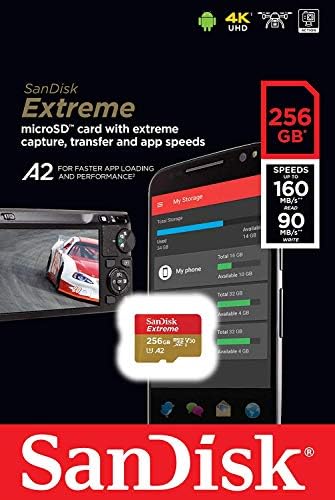 SanDisk Micro 256GB Extreme UHS-I SD Kart, Sony Xperia 10 III, Xperia 1 III, Xperia PRO-I Akıllı Telefon (SDSQXA1-256G-GN6MN)