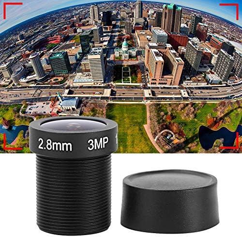 3MP 2.8 mm Odak Uzaklığı yüksek ışık geçirgenliği geniş Açı Lens, ev Güvenlik akıllı İzleme Sistemi Değiştirilebilir Güvenlik