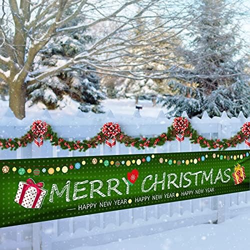 Merry Christmas Işareti Afiş Büyük Noel Işareti Süslemeleri ile Narin Baskı için Noel Açık ve Kapalı asılı dekorlar