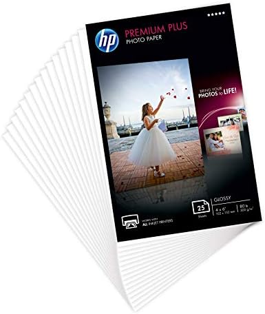 HP Premium Plus Fotoğraf Kağıdı | Parlak | 4x6 | 25 Kağıtlar (4WN03A)