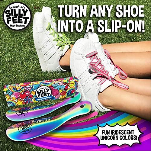 Çocuklar için Ayakkabı Boynuz Gökkuşağı Paslanmaz Çelik Metal Ayakkabı Boynuzları Set / İki 7.5 Kısa Ayakkabı Boynuzları için