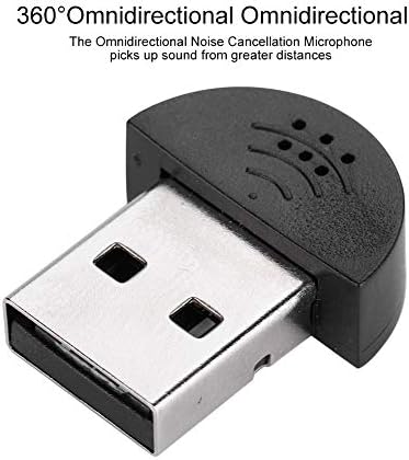 Okuyonic USB Mikrofon, Ağ Video Konferansı için Kayıt için Skype için Taşınabilir Yüksek Kaliteli Ses Mikrofonu (Siyah)
