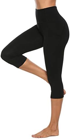 Egzersiz için Cepler Temel Yüksek Belli Legging ile Stelle kadın Capri Yoga Pantolon
