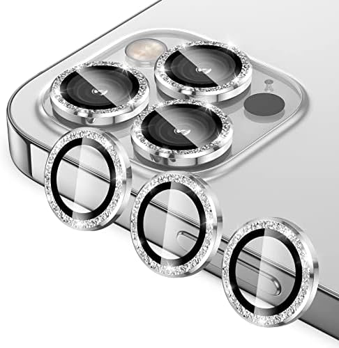 Eelliss Kamera Lens Koruyucu için Uyumlu iPhone 13 Pro Max (6.7) ve iPhone 13 Pro (6.1), Premium Temperli Cam Şeffaf Lens Ekran