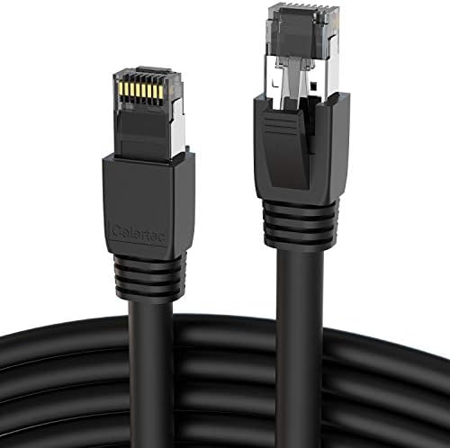 Cat8 Ethernet Kablosu, 1,65 ft, Yüksek Hızlı 25 / 40Gbps 2000Mhz Gigabit Ethernet LAN Kablosu, RJ45 Konnektörlü 24AWG S / FTP
