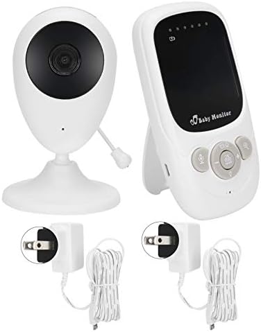 Velaurs Kablosuz Video Monitörü, Bebek Monitörü Dahili Mikrofon ve Hoparlör 2 Yönlü Ses 5 M Gece Görüş ile Ninniler için Dadı