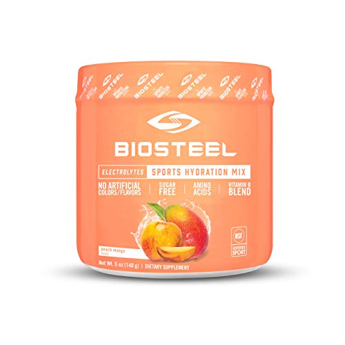 BioSteel Hidrasyon Karışımı, Esansiyel Elektrolitlerle Şekersiz, Şeftali Mango, 20 Porsiyon