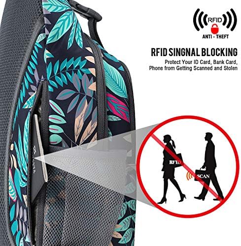 G4Free tek kollu çanta RFID Engelleme tek kollu sırt çantası Crossbody Göğüs Çantası Sırt Çantası Yürüyüş Seyahat için