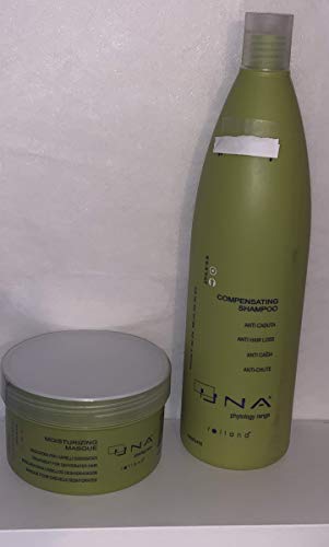 Rolland UNA 16.9-ons Saç Nemlendirici Maske + UNA Telafi Şampuan Saç Dökülmesi için 1000 ml