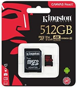 Profesyonel microSDXC 512GB, SanFlash ve Kingston tarafından Özel olarak Doğrulanmış LG Q7Card için çalışır. (80 MB / sn)