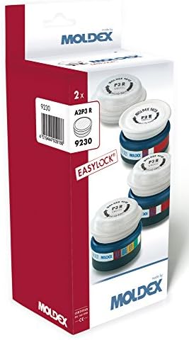 Moldex 9230 12 Serisi 7000+9000 EasyLock için Önceden monte edilmiş filtre A2P3 R (2 adet)