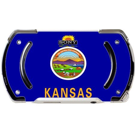 PSP Go için ElitePrinting tarafından Kansas Eyalet Bayrağı Vinil Decal Sticker Cilt