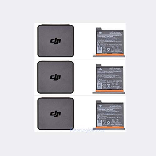 Orijinal DJI OSMO Eylem Pil 1300 mAh ile Taşınabilir Pil Kutusu için DJI OSMO Eylem Kamera (3 Packs)