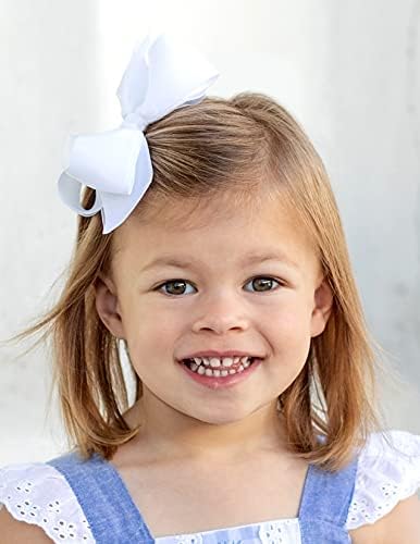 Küçük Olanlar Bebek Kız Kral Organze Bindirme Saç Yay üzerinde bir WeeStay Klip