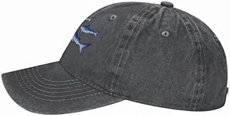 Mavi Köpekbalığı Çocuk Şapkaları Baskı güneş şapkası Ayarlanabilir beyzbol şapkası Erkek Kız için