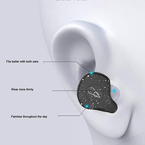 NCRD Kablosuz Kulaklık Bluetooth 5.0 Gerçek kablosuz Kulaklık 3D Stereo Su Geçirmez Bluetooth Kulaklık Dahili Mikrofon ile Spor