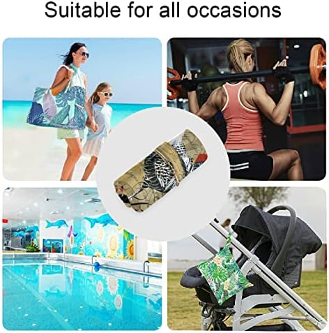 ZZXXB Retro horoz su geçirmez ıslak çanta kullanımlık bez bebek bezi ıslak kuru çanta için fermuarlı cebi ile seyahat plaj havuzu
