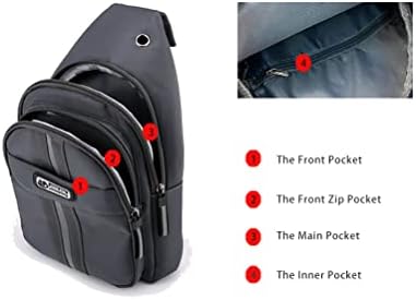 Yerchıc Küçük tek kollu sırt çantası Erkekler Kadınlar için, hafif Bir Kayış tek kollu çanta Rahat Sırt Çantası Crossbody omuzdan