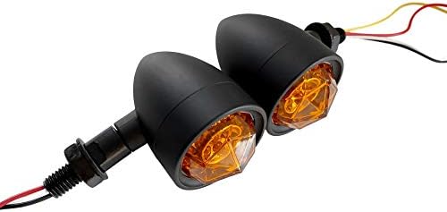 FATECİM özel 2 adet motosiklet LED dönüş sinyal ışıkları ile koşu / fren lambaları, ağır göstergeleri Blinkers ışıkları evrensel