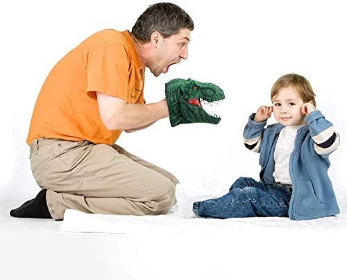 KIDAMI Dinozor Kuklaları El Kukla oyuncak seti Kauçuk Yumuşak Dokunuş Gerçekçi Çocuklar ve Yetişkinler için. (3 Paket)