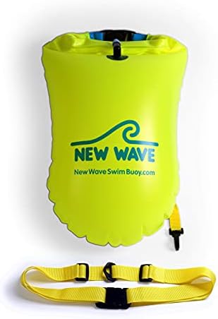 Yeni Dalga Yüzmek Şamandıra 20L PVC Fluo Yeşil ve Telefon Kılıfı Paketi