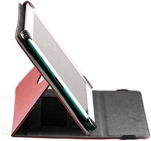 Navitech Kırmızı Kılıf ile 360 Dönme Standı & Stylus OKAYSEA Tablet 10.1 İnç ile Uyumlu