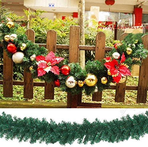 Hıeefı Yapay Yeşil Noel Çelenk yapay çiçek Çelenk Çelenk Noel Partisi Dekor Noel Ağacı Rattan Asılı Kolye Damla Süsleme