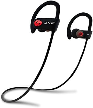 SENSO Bluetooth Kulaklıklar, en İyi Kablosuz Spor Kulaklık w/Mic IPX7 Su Geçirmez HD Stereo Sweatproof Spor Salonu Koşu Egzersiz