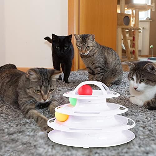 lıkeıtwell Dört katmanlı Kedi Pikap Oyuncak Kedi Kedi Kendinden hey Oyuncak, Yakındaki Çeşitli Kedi Çubuk Stillerine Takılabilir