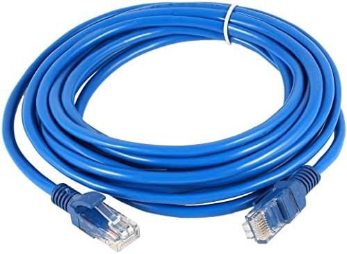 EuısdanAA 5 M 16Ft RJ45 8P8C Erkek Erkek M / M Adaptörü CCA CAT5E LAN Ethernet Ağ kablo kordonu Hattı Mavi (5 M 16Ft RJ45 8P8C