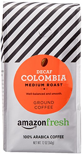Fresh Kafeinsiz Kolombiya Çekilmiş Kahve, Orta Kızartma, 12 Ons (3'lü Paket)