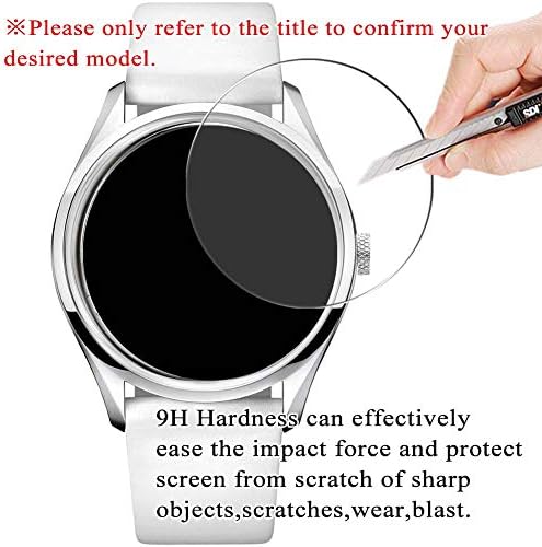 [3 Paket] Synvy Temperli Cam Ekran Koruyucu, IWC IW379103 9 H Film Smartwatch akıllı saat Koruyucuları ile Uyumlu