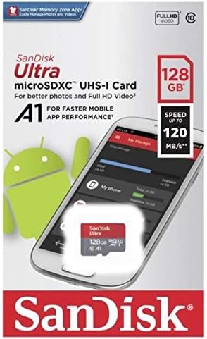 SanDisk microSDXC 128 GB Ultra Hafıza Kartı Motorola Telefonu Moto G51 5G ile Çalışır, Moto G Güç (SDSQUA4-128G-GN6MN) UHS-I