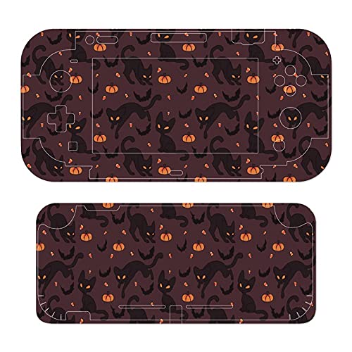 Halloweenblack Catspumpkin Vinil Cilt için Nintendo Anahtarı, tam Set Wrap Koruyucu Çıkartmalar Kapak Ortak Koruyucu Faceplate